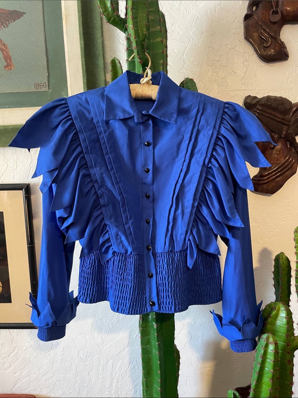 Vintage Harry Action Blouse Size 8 or M